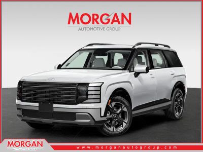 2026 Hyundai PALISADE Limited in Creamy White Pearl — front three-quarter view