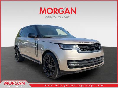 2024 Land Rover Range Rover SE in Sunset Gold SV Bespoke Ultra Metallic Satin — front three-quarter view