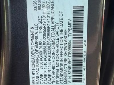 2026 Honda Odyssey — photo 28 view