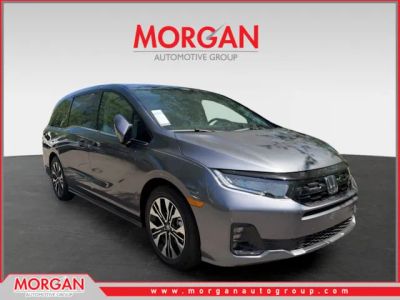 2026 Honda Odyssey Elite in Gray — front three-quarter view