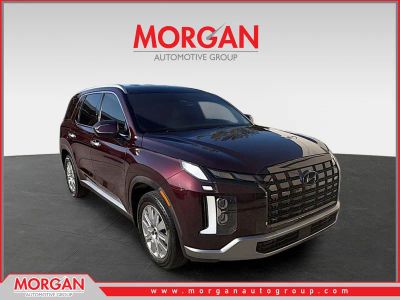 2023 Hyundai Palisade SEL in Sierra Burgundy — front three-quarter view