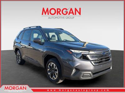 2026 Subaru Forester Premium in Magnetite Gray Metallic — front three-quarter view