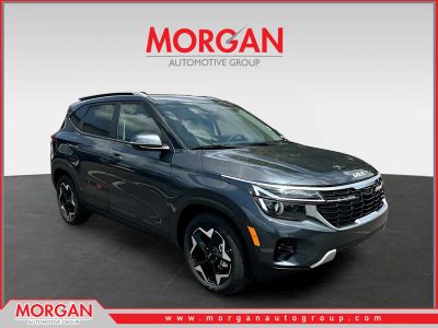 2026 Kia Seltos S in Gray — front three-quarter view
