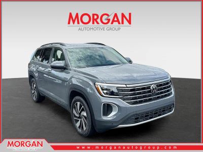 2026 Volkswagen Atlas 2.0T SE w/Technology in Gray — front three-quarter view