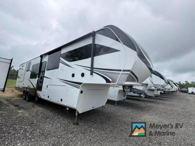 2027 Grand Design Solitude 390RK — front three-quarter view