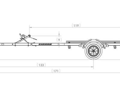 2025 Karavan Single Watercraft Steel Trailer w/ Step Fender - Photo 3