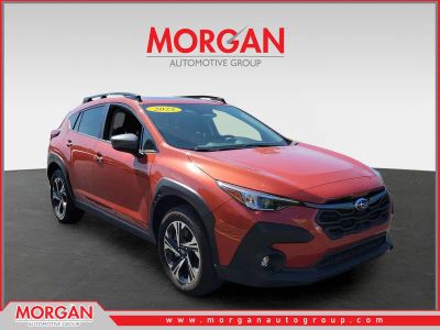 2025 Subaru Crosstrek Premium in Sun Blaze Pearl — front three-quarter view
