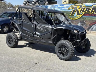2025 Honda Talon 1000X-4 in MATTE ABYSS BLACK — front three-quarter view