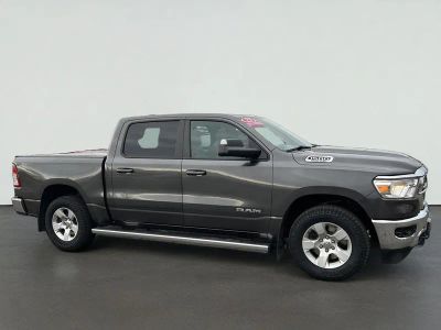2022 RAM 1500 Big Horn in Granite Crystal Metallic Clearcoat — front three-quarter view