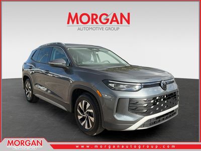 2026 Volkswagen Tiguan S in Platinum — front three-quarter view