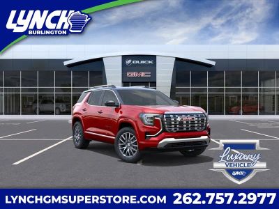 2026 GMC Terrain Denali in Volcanic Red Tintcoat — front three-quarter view