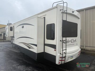 2020 Forest River RV Cedar Creek — rear three-quarter view