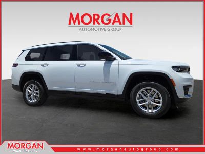 2026 Jeep Grand Cherokee L Laredo in White/off-white — front three-quarter view