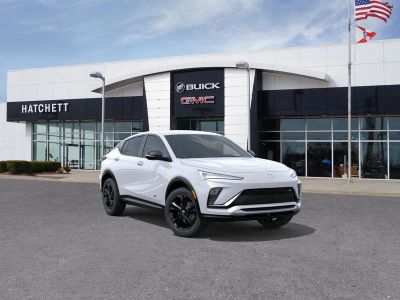 2026 Buick Envista Sport Touring in Summit White — front three-quarter view