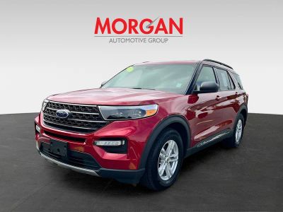 2022 Ford Explorer — rear three-quarter view