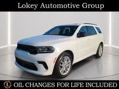2024 Dodge Durango GT Plus in White Knuckle Clearcoat — front three-quarter view