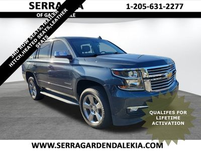 2019 Chevrolet Tahoe Premier in Shadow Gray — front three-quarter view