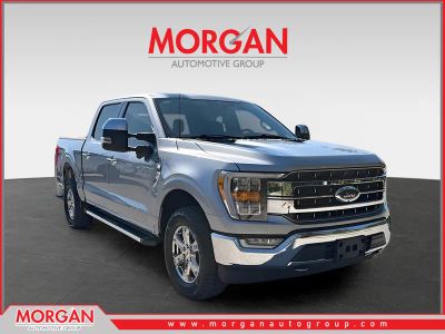 2023 Ford F-150 LARIAT in Silver Metallic — front three-quarter view
