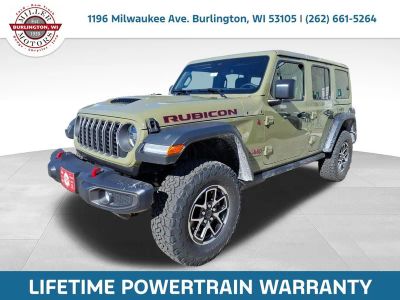2026 Jeep Wrangler WRANGLER 4-DOOR RUBICON in 41 Exterior Paint — front three-quarter view