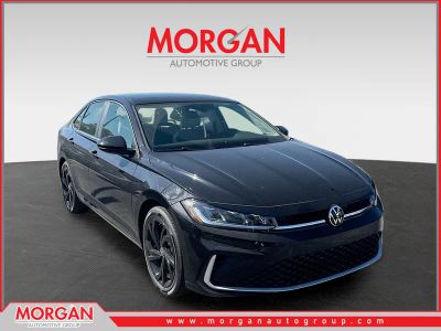 2026 Volkswagen Jetta SE in Black — front three-quarter view