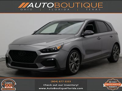 2020 Hyundai Elantra GT N Line in Fluid Metal — front three-quarter view