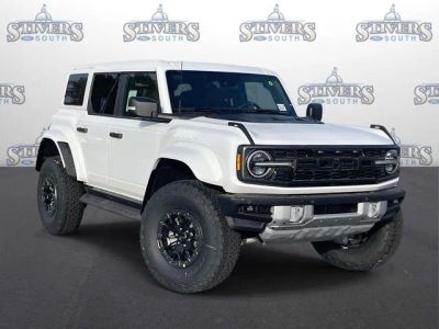 2026 Ford Bronco Raptor in White — front three-quarter view