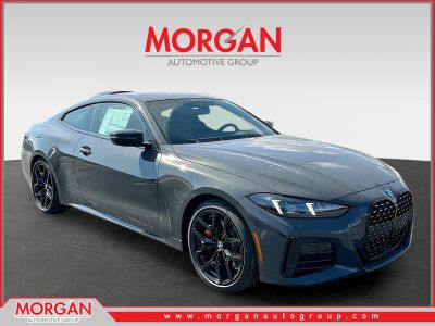 2026 BMW 4 Series 430i in Gray — front three-quarter view