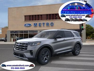 2025 Ford Explorer Active in Carbonized Gray Metallic — front three-quarter view