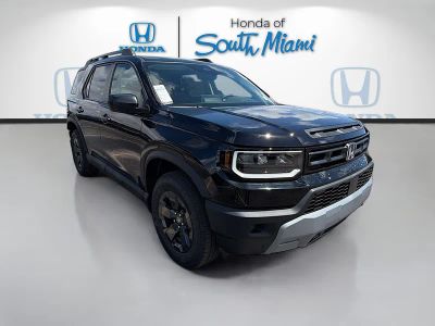 2026 Honda Passport RTL in Crystal Black Pearl — front three-quarter view