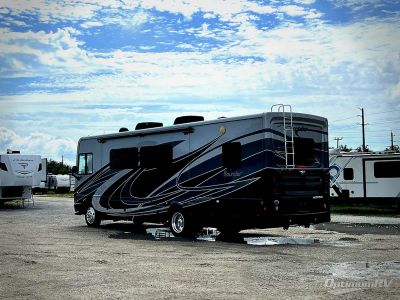 2020 Fleetwood Bounder — rear three-quarter view