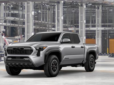 2026 Toyota Tacoma TRD OFF-ROAD in Celestial Silver Metallic — front three-quarter view