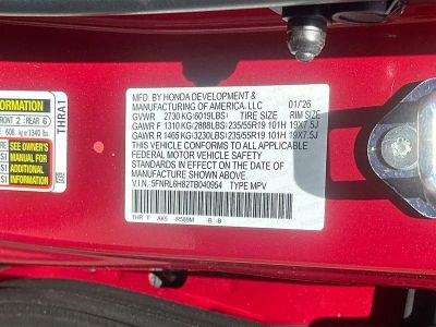2026 Honda Odyssey — photo 35 view