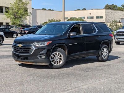 2019 Chevrolet Traverse LS in Black — front three-quarter view