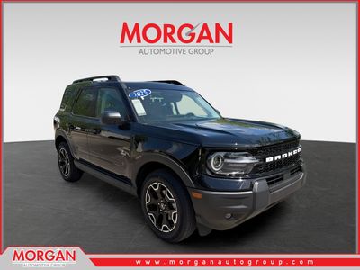 2025 Ford Bronco Sport Outer Banks in Black — front three-quarter view