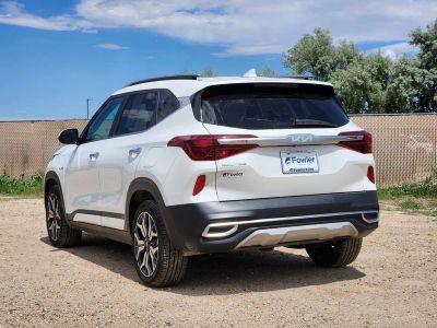 2023 Kia Seltos — rear three-quarter view