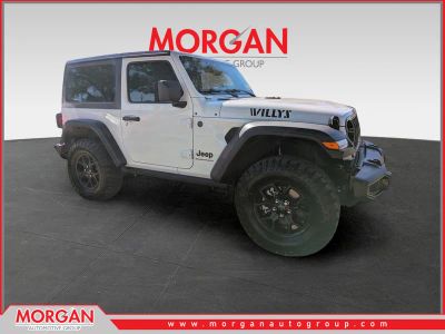 2026 Jeep Wrangler Willys in White — front three-quarter view