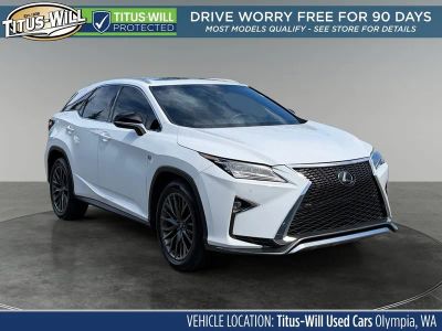 2019 Lexus RX 350 F Sport in Ultra White — front three-quarter view