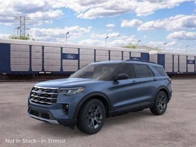 2026 Ford Explorer Active in Vapor Blue Metallic — front three-quarter view