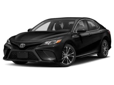 2020 Toyota Camry SE in Celestial Silver Metallic — front three-quarter view