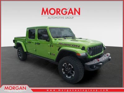 2026 Jeep Gladiator Rubicon in Green — front three-quarter view