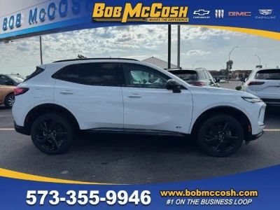 2026 Buick Envision Sport Touring in Summit White — front three-quarter view