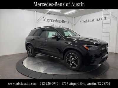 2026 Mercedes-Benz GLE 350 in Obsidian Black Metallic — front three-quarter view