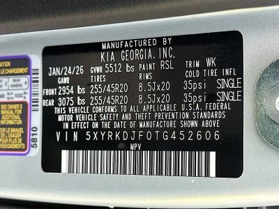 2026 Kia Sorento — photo 34 view