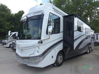 2024 Fleetwood RV Discovery LXE — rear three-quarter view