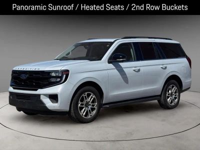 2025 Ford Expedition Active in Space Silver Metallic — front three-quarter view