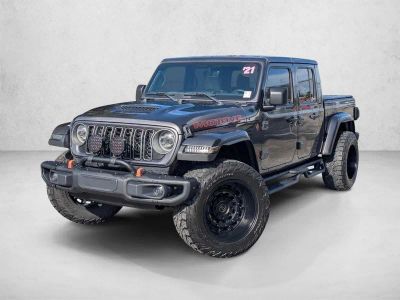 2021 Jeep Gladiator Mojave 4x4 in Granite Crystal Metallic Clearcoat — front three-quarter view