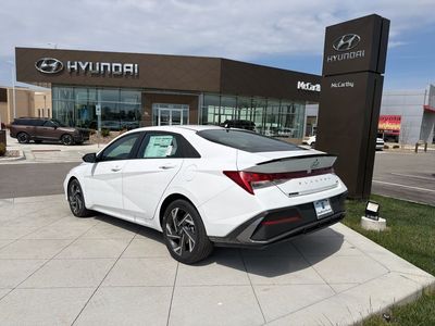 2025 Hyundai Elantra Hybrid — rear three-quarter view