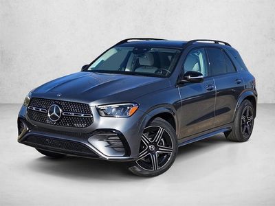 2026 Mercedes-Benz GLE 450 GLE 450 4MATIC &reg; SUV in Selenite Gray — front three-quarter view