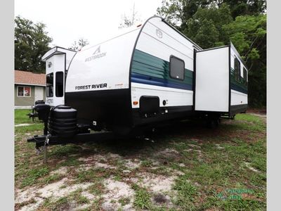 2025 Forest River Westbrook — rear three-quarter view
