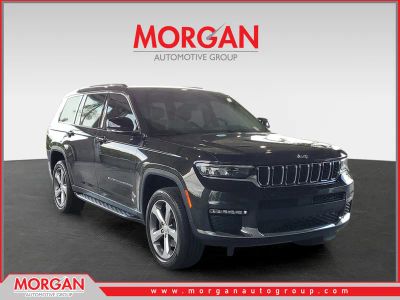 2022 Jeep Grand Cherokee L Limited in Rocky Mountain Pearlcoat — front three-quarter view